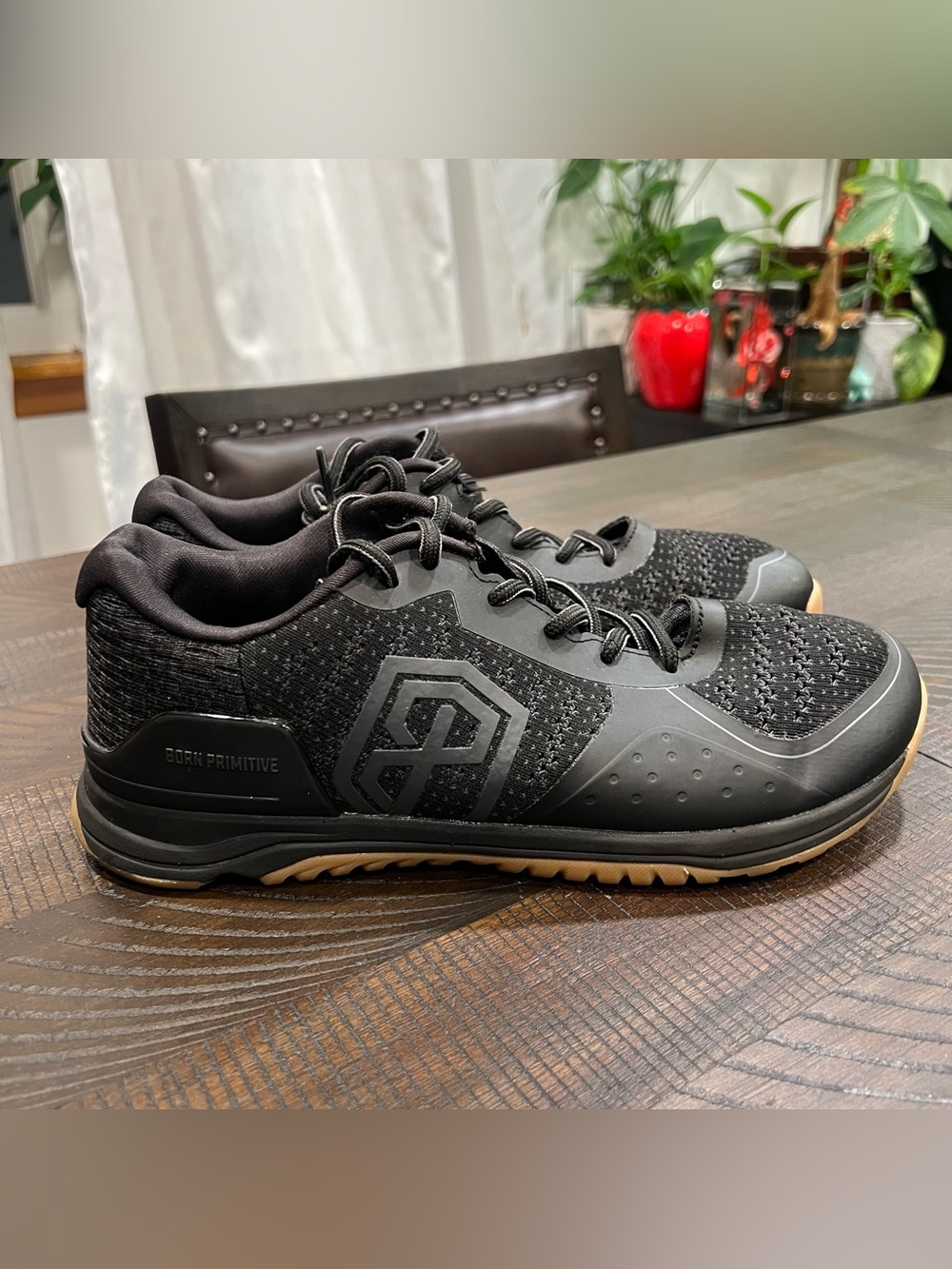 Born Primitive Men's Black Athletic Training Shoes with Gum Sole